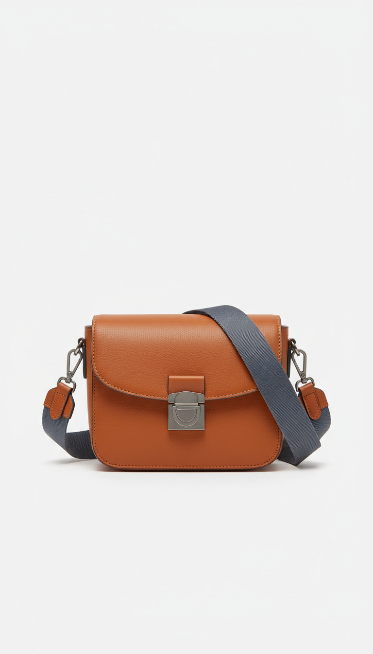 Crossbody Bag with Amber Accent
